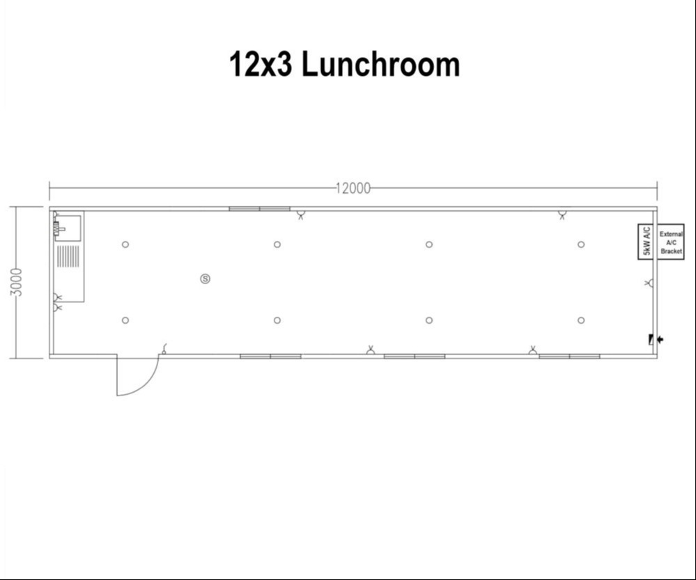 12x3 lunchroom